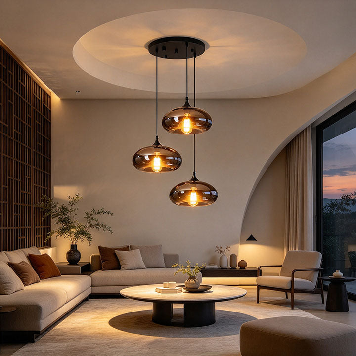 Bottle Glass Pendant Light