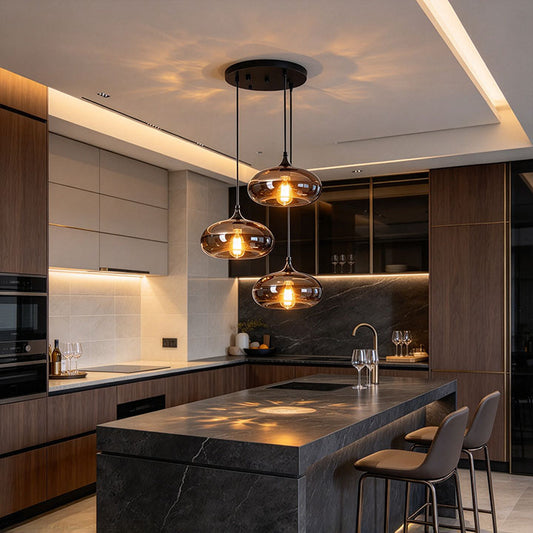 Bottle Glass Pendant Light