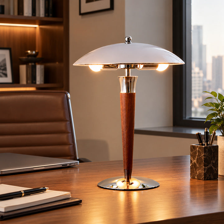 Modern Chrome Dome Table Lamp
