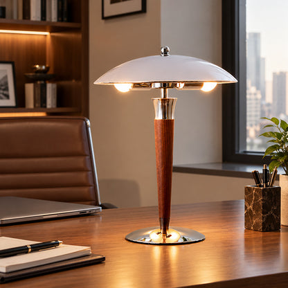 Modern Chrome Dome Table Lamp