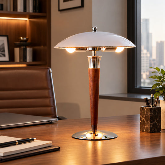Modern Chrome Dome Table Lamp