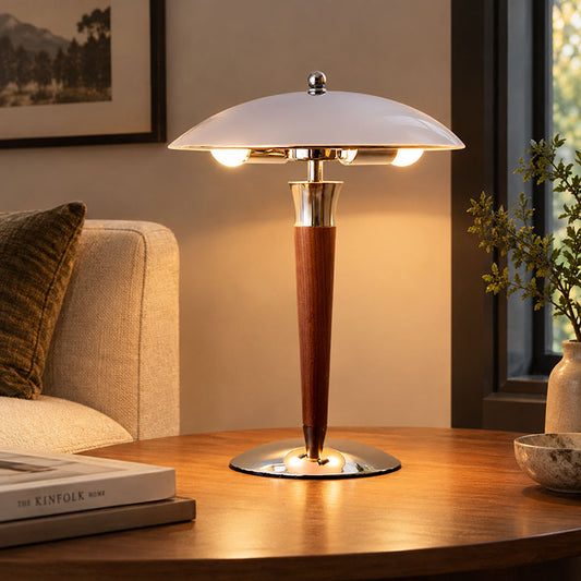 Modern Chrome Dome Table Lamp