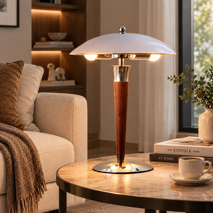 Modern Chrome Dome Table Lamp
